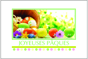 0746 - Carte simple Joyeuses Pâques