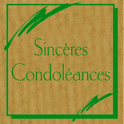 0925 - Boite étiquettes Sincères condoléances