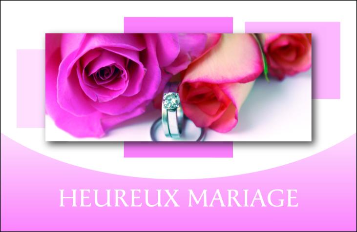 7143 - Carte 3 volets Heureux mariage