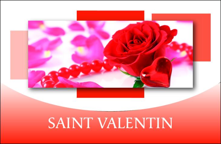 7300 - Carte 3 volets Saint Valentin