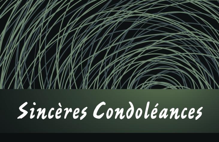 8065 - Carte double Sincères condoléances