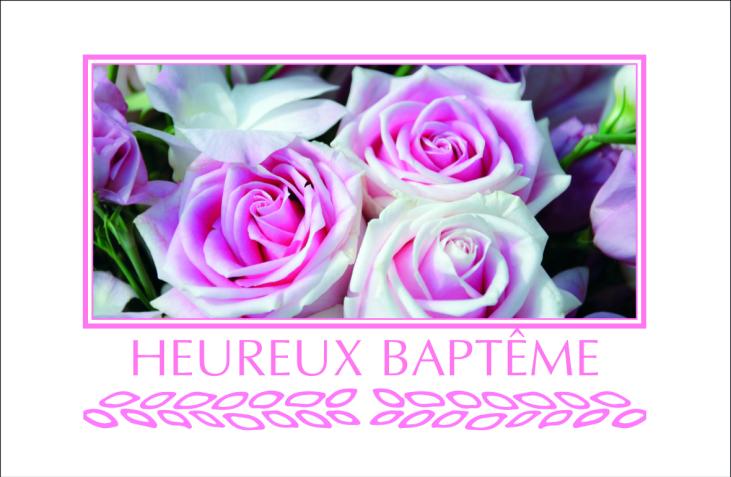 9431 - Carte simple Heureux Baptême