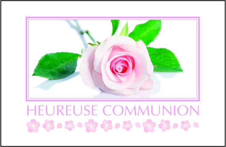 9441 - Carte simple Heureuse communion