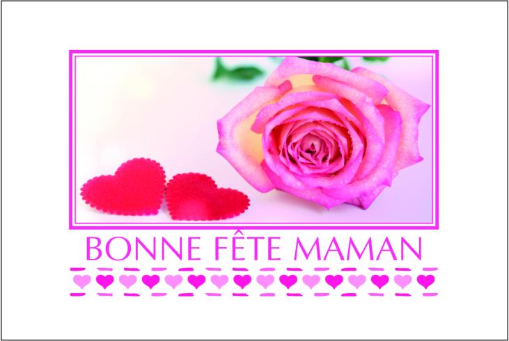 9761 - Carte simple Bonne fête Maman